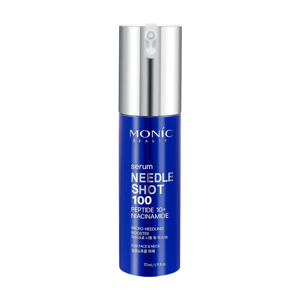 Сироватка для обличчя та шиї Monic Beauty Needle Shot 100 Serum з мікроголками, пептидами та ніацинамідом, 33 мл